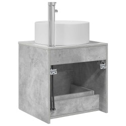 Vanité de lavabo mural Gris béton 49,5 x 44,5 x 65,5 cm 634250634250