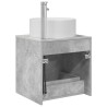 Vanité de lavabo mural Gris béton 49,5 x 44,5 x 65,5 cm 634250634250