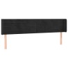 Tête de lit avec oreilles Noir 203x16x78/88 cm Velours 634254634254