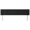 Tête de lit avec oreilles Noir 203x16x78/88 cm Velours 634254634254