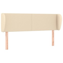 Tête de lit avec oreilles Crème 147x23x78/88 cm Tissu 634263634263