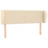 Tête de lit avec oreilles Crème 147x23x78/88 cm Tissu 634263634263