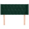 Tête de lit avec oreilles Vert foncé 103x16x78/88 cm Velours 634271634271