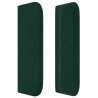 Tête de lit avec oreilles Vert foncé 103x16x78/88 cm Velours 634271634271