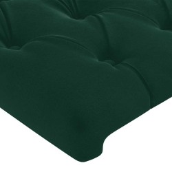 Tête de lit avec oreilles Vert foncé 103x16x78/88 cm Velours 634271634271