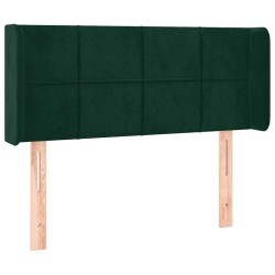 Tête de lit avec oreilles Vert foncé 103x16x78/88 cm Velours 634272634272
