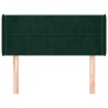 Tête de lit avec oreilles Vert foncé 103x16x78/88 cm Velours 634272634272
