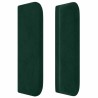 Tête de lit avec oreilles Vert foncé 103x16x78/88 cm Velours 634272634272