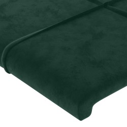 Tête de lit avec oreilles Vert foncé 103x16x78/88 cm Velours 634272634272