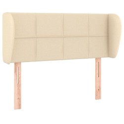 Tête de lit avec oreilles Crème 93x23x78/88 cm Tissu 634273634273