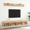 Unités murales TV avec LED 5 pcs chêne sonoma bois d'ingénierie 634275634275