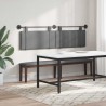 Tête de lit suspendue Avec lumière LED Gris foncé Tissu 634278634278