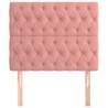 Tête de lit Rose 100x7x118/128 cm Velours 634283634283