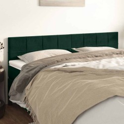 Têtes de lit Vert foncé 160x5x78/88 cm Velours 634289634289