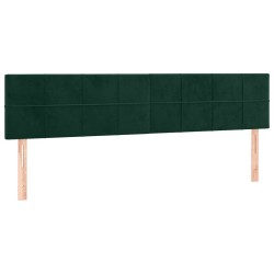 Têtes de lit Vert foncé 160x5x78/88 cm Velours 634289634289