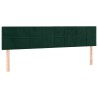 Têtes de lit Vert foncé 160x5x78/88 cm Velours 634289634289