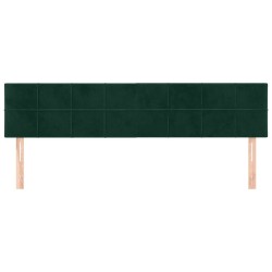 Têtes de lit Vert foncé 160x5x78/88 cm Velours 634289634289