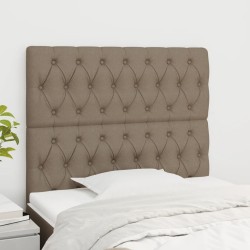 Tête de lit Taupe 90x7x118/128 cm Tissu 634290634290