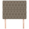 Tête de lit Taupe 90x7x118/128 cm Tissu 634290634290