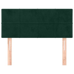 Tête de lit Vert foncé 100x5x78/88 cm Velours 634291634291