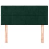 Tête de lit Vert foncé 100x5x78/88 cm Velours 634291634291