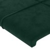 Tête de lit Vert foncé 100x5x78/88 cm Velours 634291634291