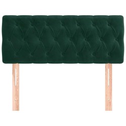 Tête de lit Vert foncé 100x7x78/88 cm Velours 634292634292