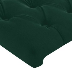 Tête de lit Vert foncé 100x7x78/88 cm Velours 634292634292