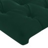 Tête de lit Vert foncé 100x7x78/88 cm Velours 634292634292
