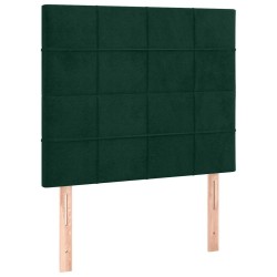 Tête de lit Vert foncé 80x5x118/128 cm Velours 634293634293