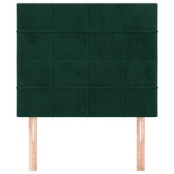 Tête de lit Vert foncé 80x5x118/128 cm Velours 634293634293