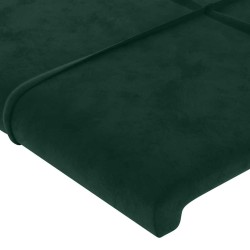 Tête de lit Vert foncé 80x5x118/128 cm Velours 634293634293