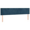 Têtes de lit Bleu foncé 180 x 5 x 78/88 cm Velours 634294634294