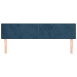 Têtes de lit Bleu foncé 180 x 5 x 78/88 cm Velours 634294634294