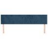Têtes de lit Bleu foncé 180 x 5 x 78/88 cm Velours 634294634294