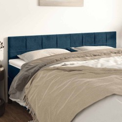 Têtes de lit Bleu foncé 200 x 5 x 78/88 cm Velours 634295634295