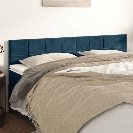 Têtes de lit Bleu foncé 200 x 5 x 78/88 cm Velours 634295634295
