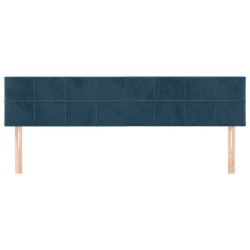 Têtes de lit Bleu foncé 200 x 5 x 78/88 cm Velours 634295634295