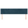 Têtes de lit Bleu foncé 200 x 5 x 78/88 cm Velours 634295634295