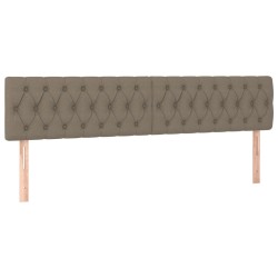 Têtes de lit Taupe 180x7x78/88 cm Tissu 634297634297