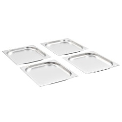 Récipients Gastronorm 8 pcs GN 1/2 20 mm Acier inoxydable  634300634300