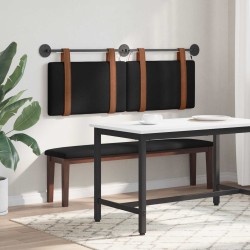 Tête de lit suspendue Avec lumière LED Noir PU antique 634301634301
