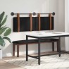 Tête de lit suspendue Avec lumière LED Noir PU antique 634301634301