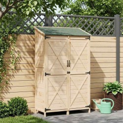 Abri de jardin Naturel 106 x 56 x 176,5 cm Bois de Sapin Massif 634302634302