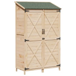 Abri de jardin Naturel 106 x 56 x 176,5 cm Bois de Sapin Massif 634302634302