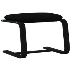 Repose-pied Noir 51x41x40 cm Tissu 634306634306