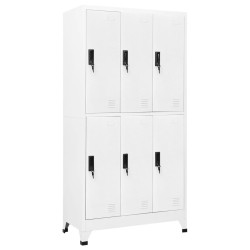 Armoire à casiers Blanc 90x45x180 cm Acier 634307634307