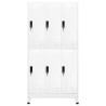 Armoire à casiers Blanc 90x45x180 cm Acier 634307634307
