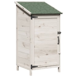 Abri de jardin Blanc 59 x 56 x 113,5 cm Bois de Sapin Massif 634310634310