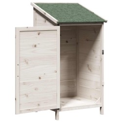 Abri de jardin Blanc 59 x 56 x 113,5 cm Bois de Sapin Massif 634310634310